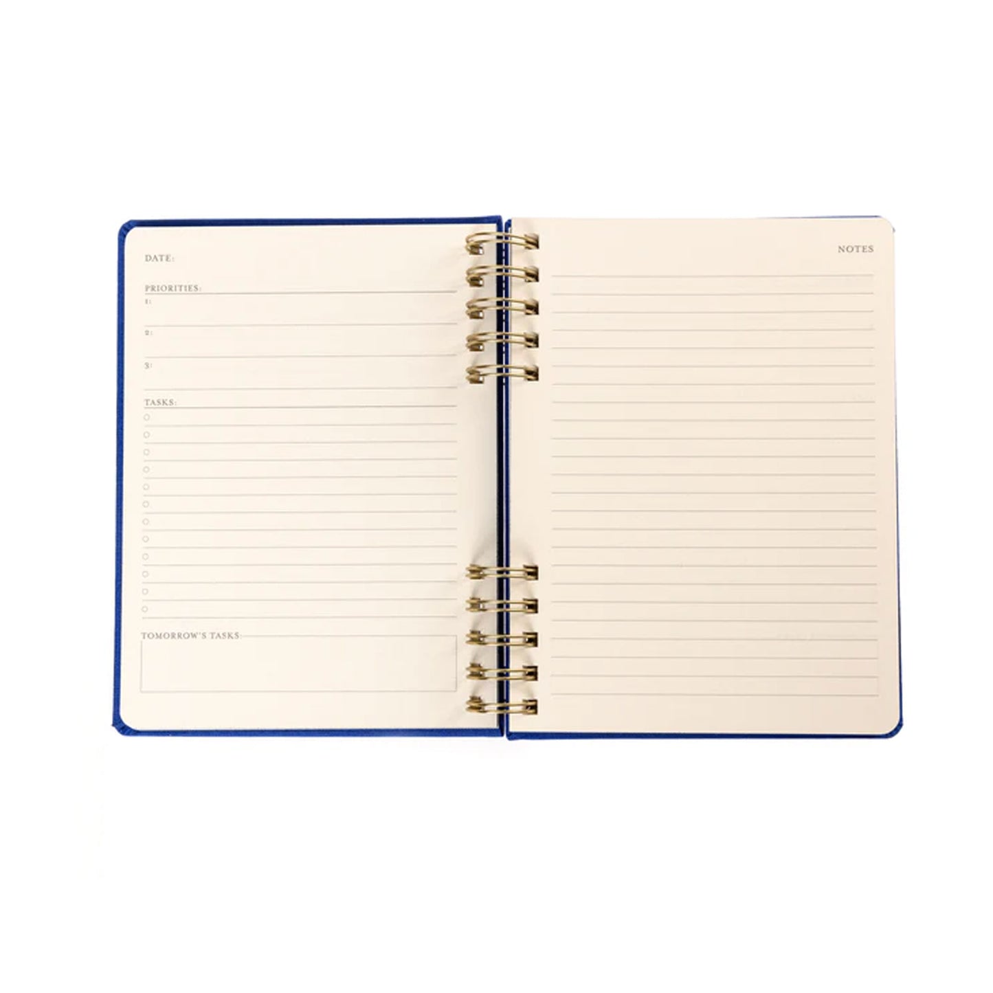 Cobalt Blue 6 x 8 Fabric-Covered Journal with Magnetic Bookmarks