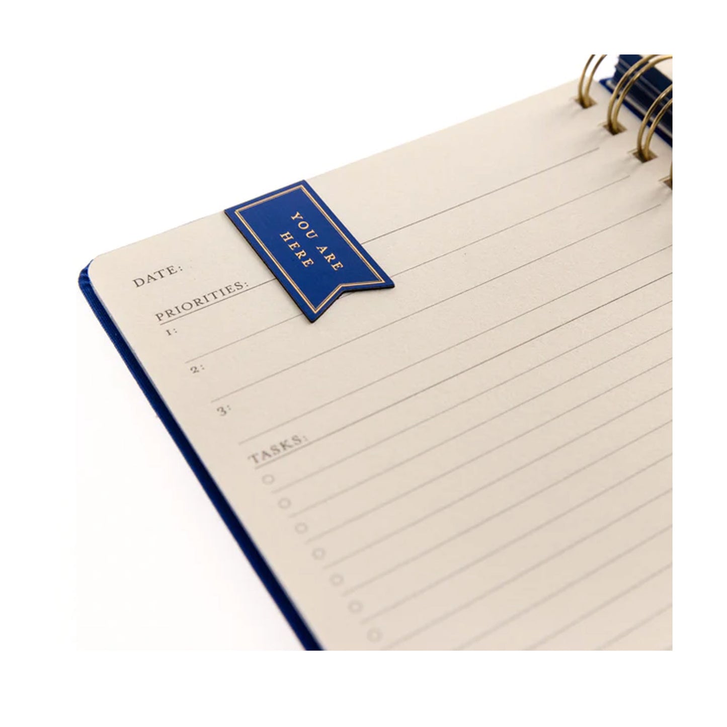 Cobalt Blue 6 x 8 Fabric-Covered Journal with Magnetic Bookmarks