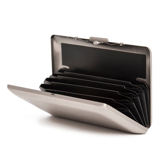 The "6" Card Holder Matte Silver - For Her - shop_name