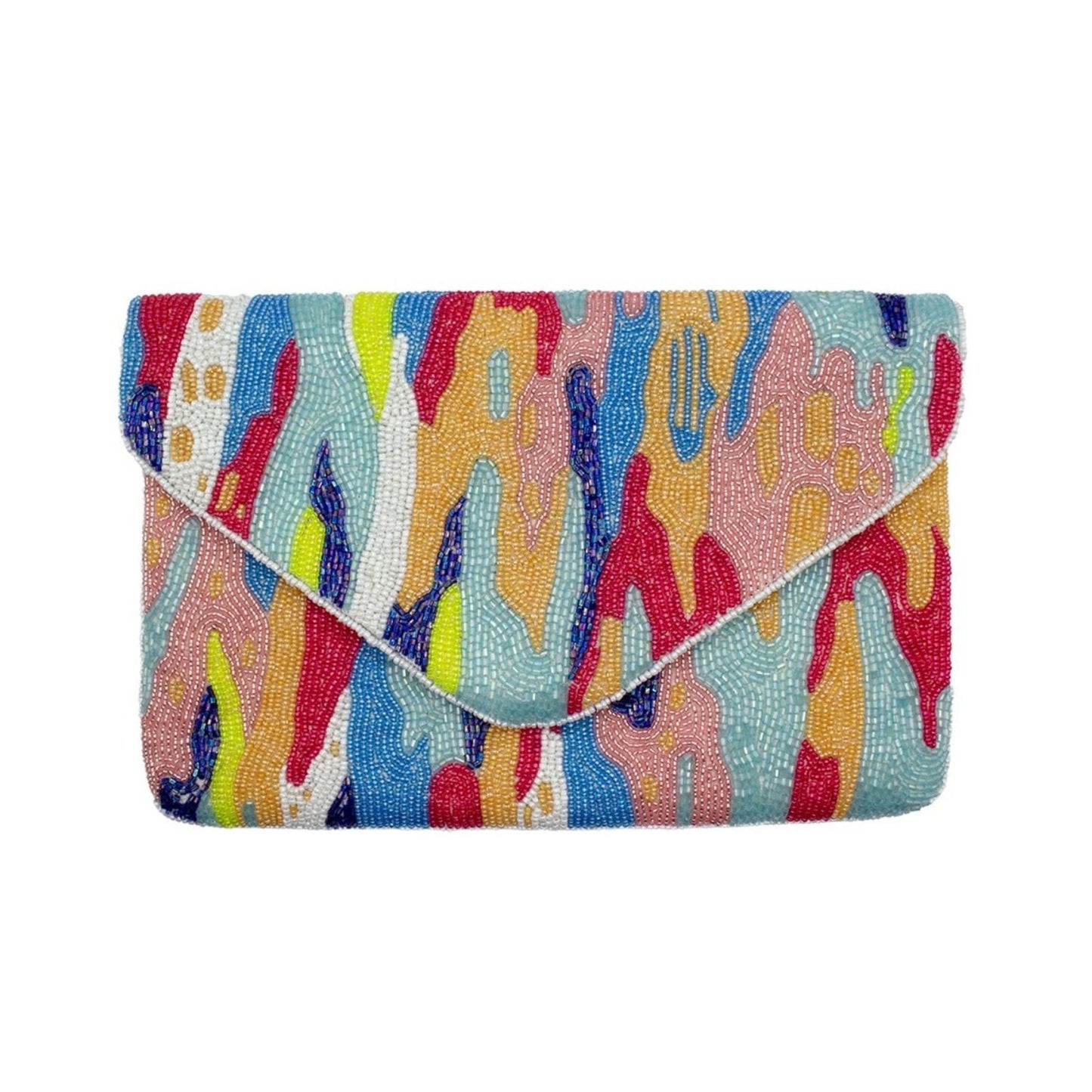 Watercolor Beaded Clutch - For Her - shop_name