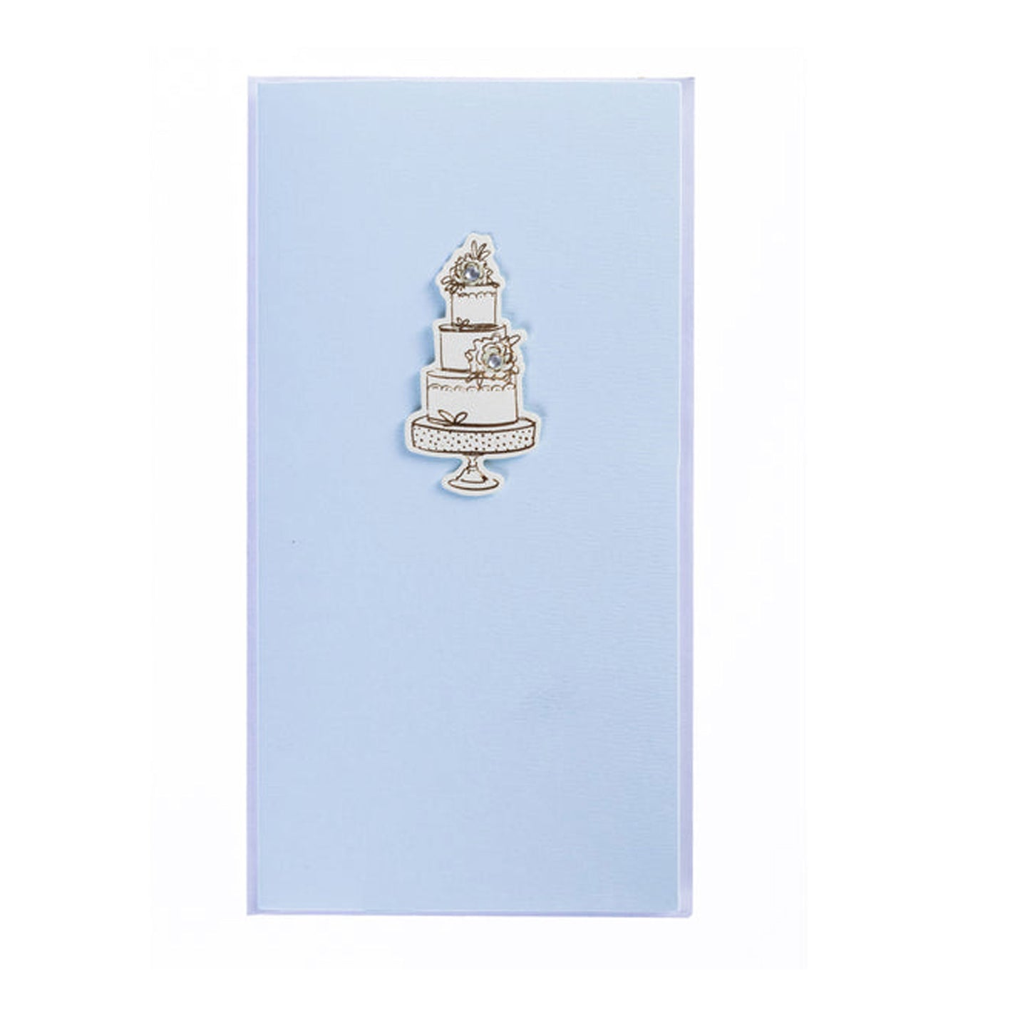 Cream Wedding Cake Handmade Money Holder Card