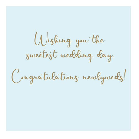 Cream Wedding Cake Handmade Money Holder Card