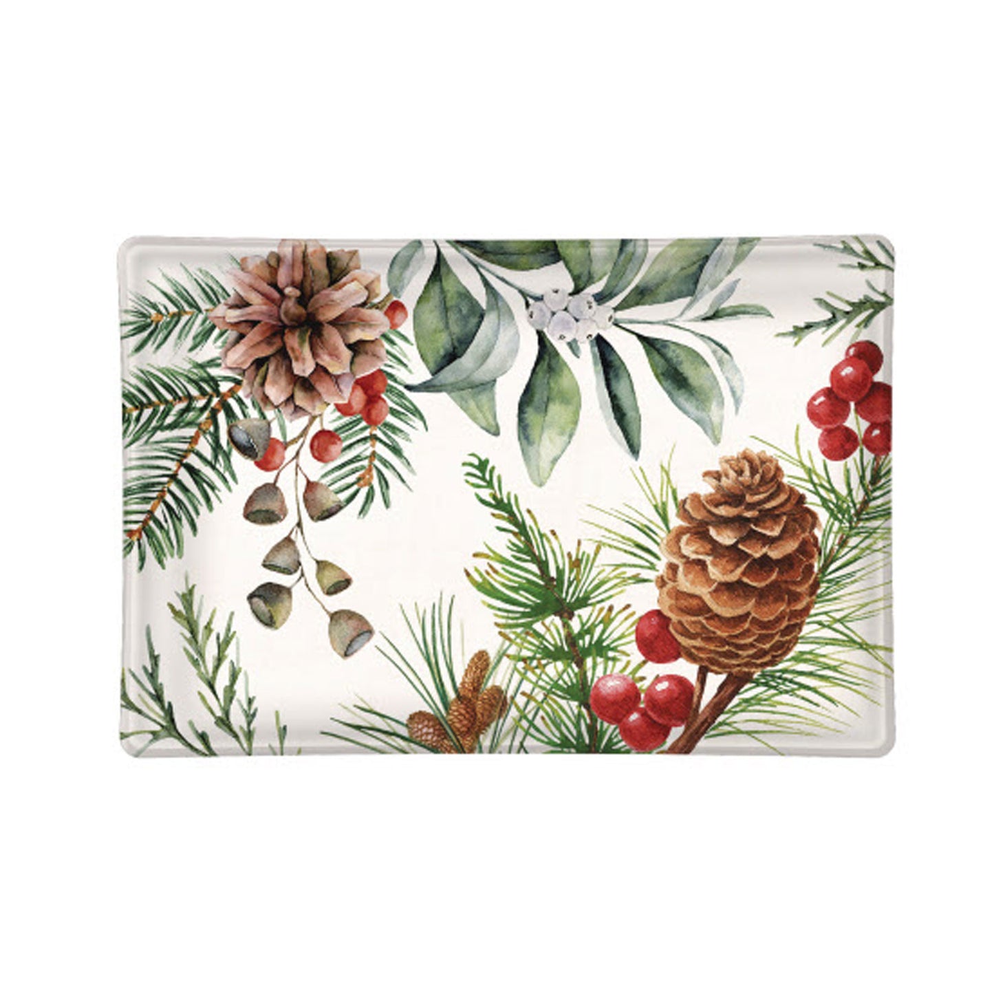 White Spruce Glass Soap Dish