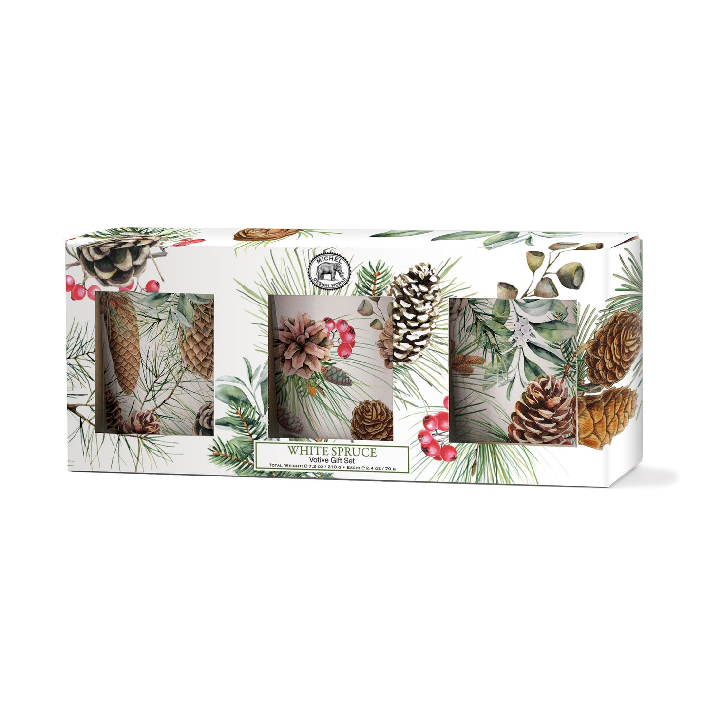 White Spruce Votive Gift Set