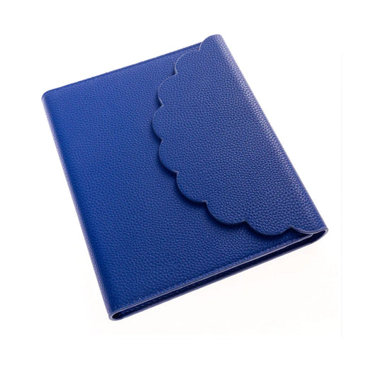 Journal recouvert de tissu avec stylo - Hortensia 6 x 8