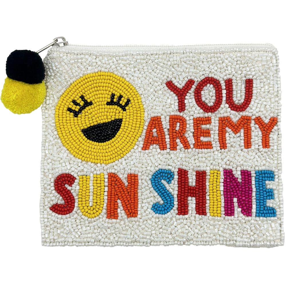 You are my Sunshine Beaded Coin Pouch - For Her - shop_name