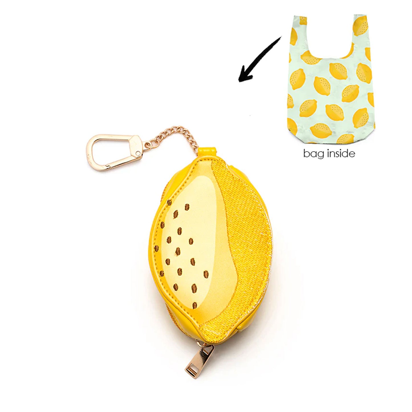 Bag Charm  & Bag - Lemon