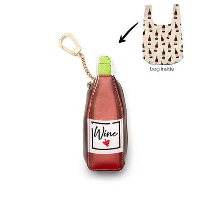 Bag Charm  & Bag - Wine