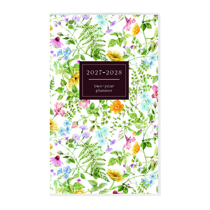 Floral 2-Year Pocket Planner 2027/2028