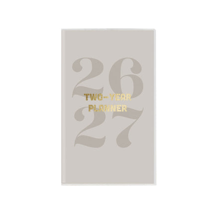 Typographic 2-Year Pocket Planner