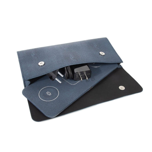 3 in 1 Portable Wireless Fast Charging Pad Blue - Home - shop_name