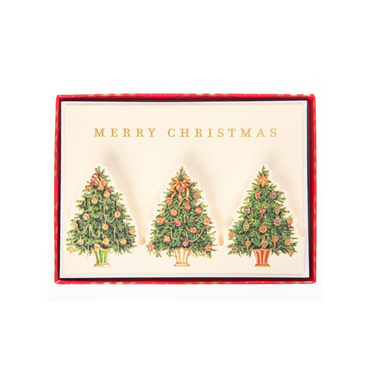 Christmas Tree Trio Holiday Boxed Card