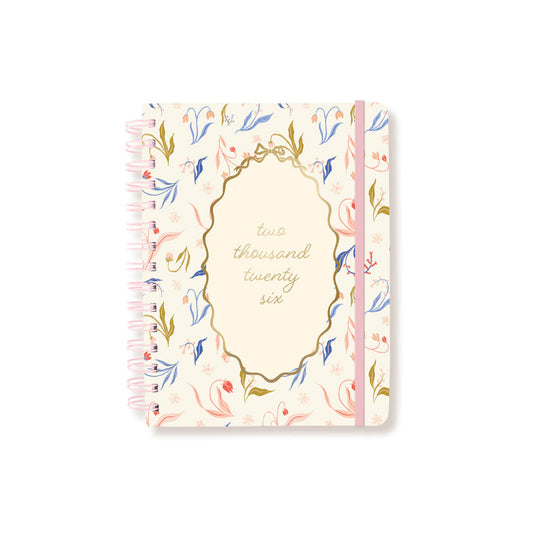Farmhouse Floral 6 x 8 18-Month Hardbound Spiral Planner