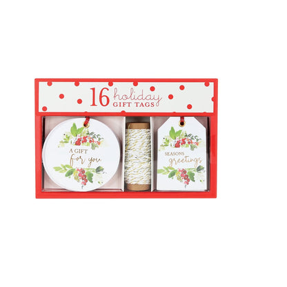 Holly and Berries Holiday Gift Tag Box Set