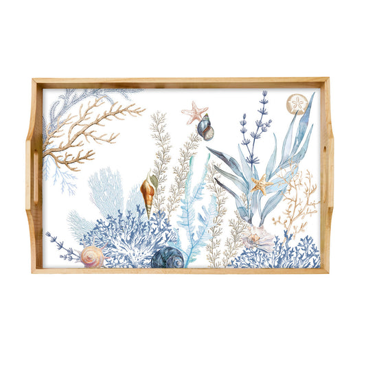 Ocean Tide Wood Tray