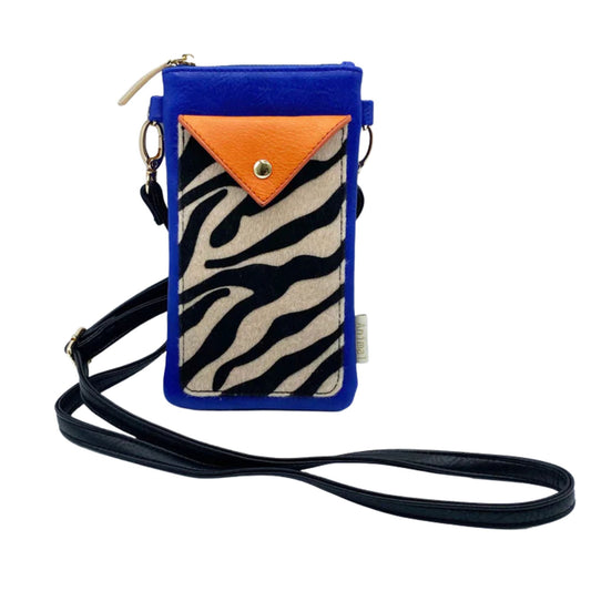 Animal Print Blue Zebra Phone Wallet