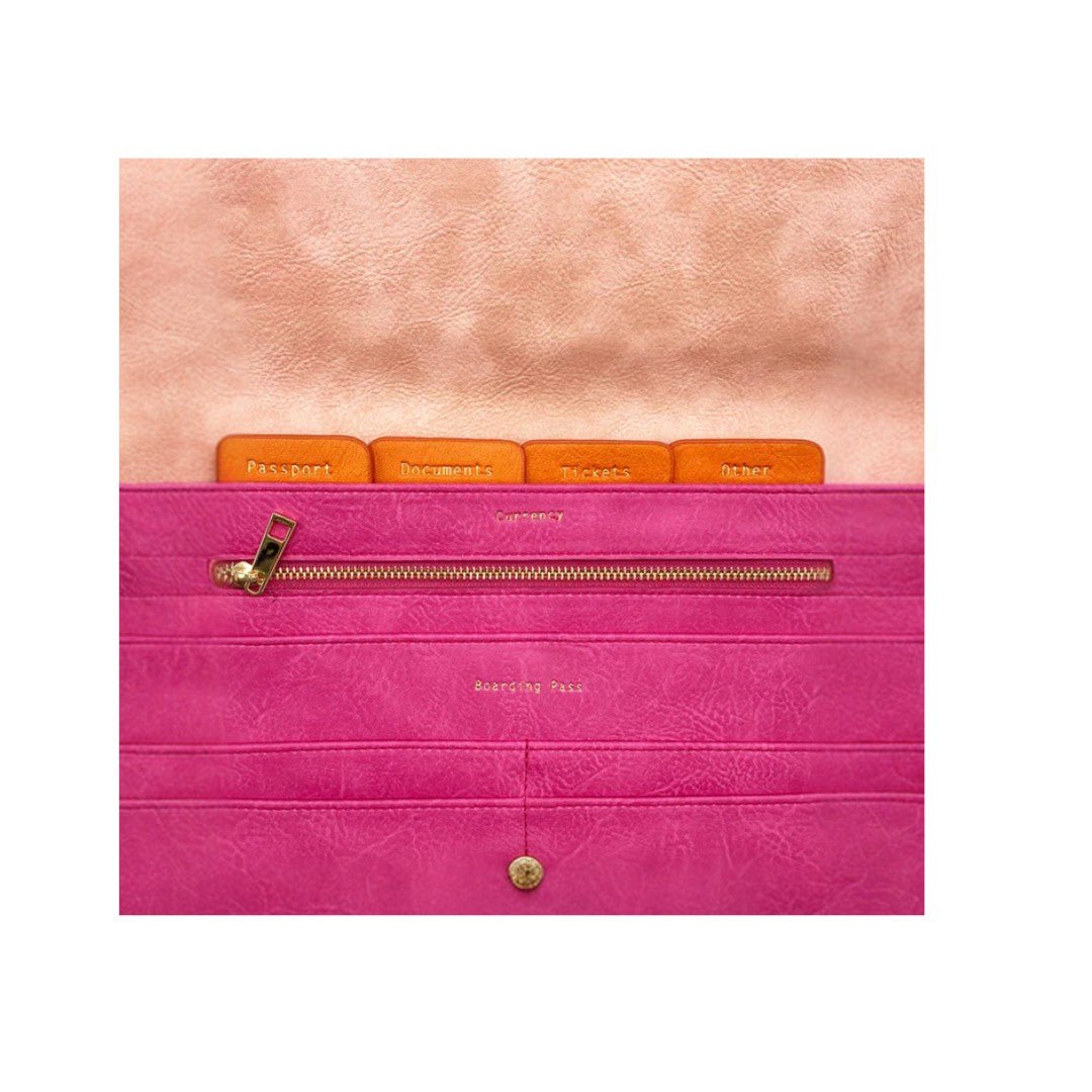 Animal Print Cheetah Travel Wallet - For Her - shop_name