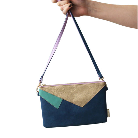 Animal Print Gold Clutch Bag