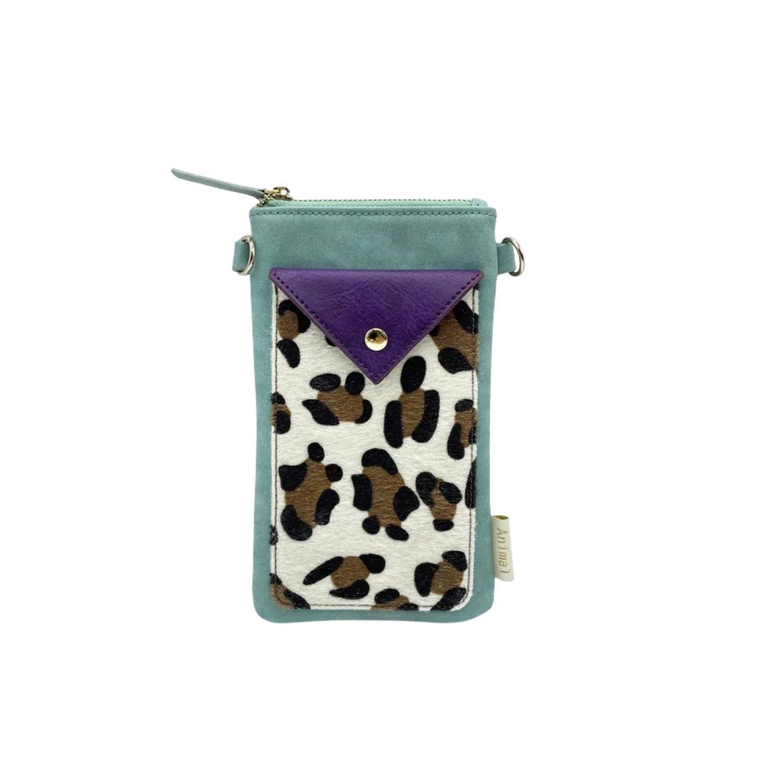 Animal Print Purple Leopard Phone Wallet - For Her - shop_name