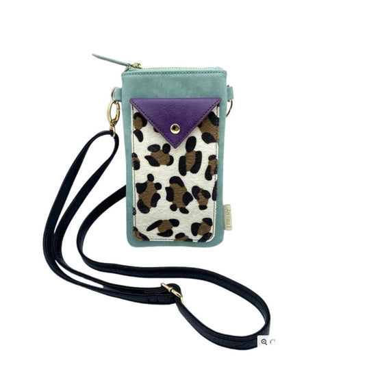 Animal Print Purple Leopard Phone Wallet - For Her - shop_name