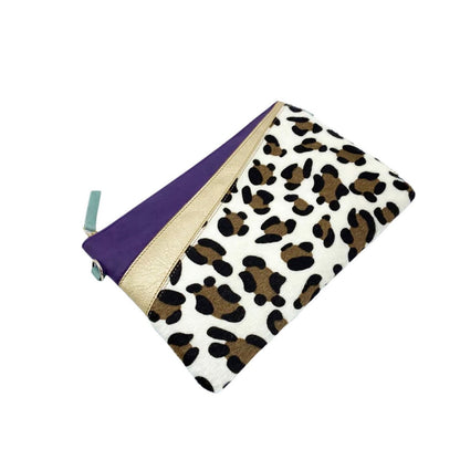 Animal Print Purple Leopard Print Clutch - For Her - shop_name