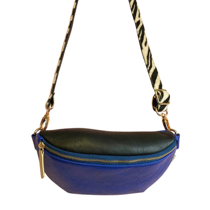 Animal Print Blue Zebra Bum Bag