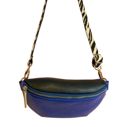 Animal Print Blue Zebra Bum Bag