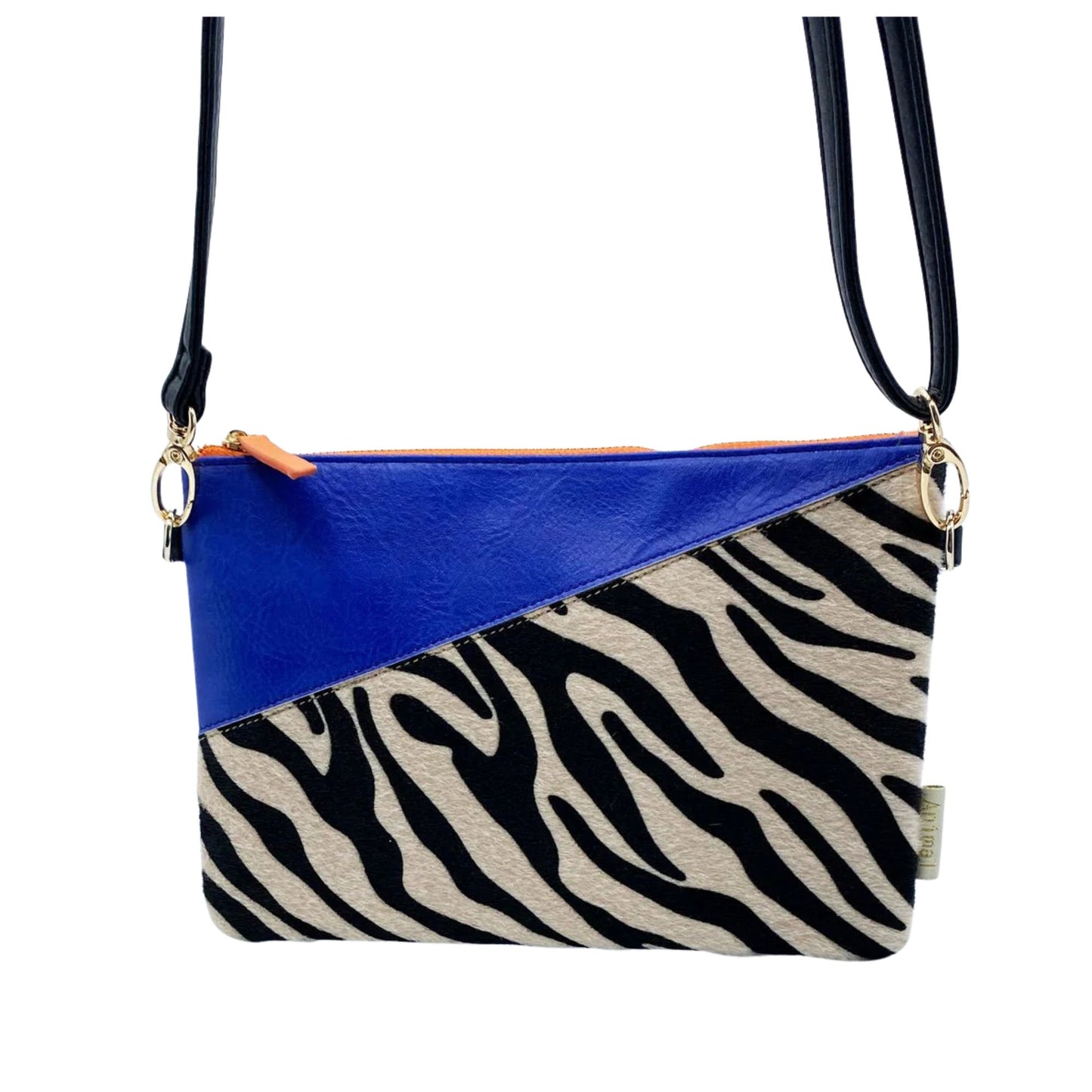 Animal Print Blue Zebra Print Clutch
