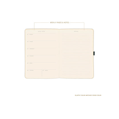 Journal recouvert de tissu avec stylo - L'Orange