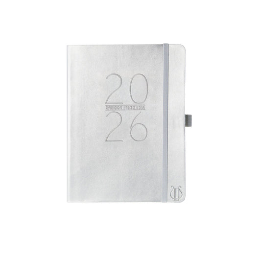 New Apollo Collection Silver 6 x 8 18-Month Planner