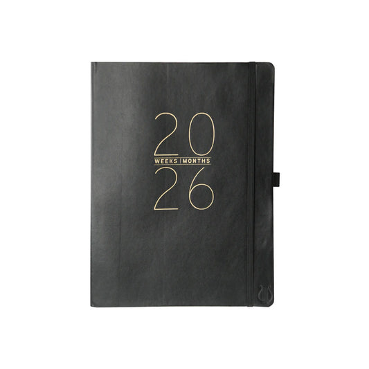 Apollo Collection Black 8 x 10 18-Month Planner