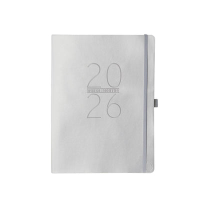 Journal recouvert de tissu avec stylo - Hortensia 6 x 8