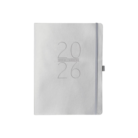 Apollo Collection Silver 8 x 10 18-Month Planner