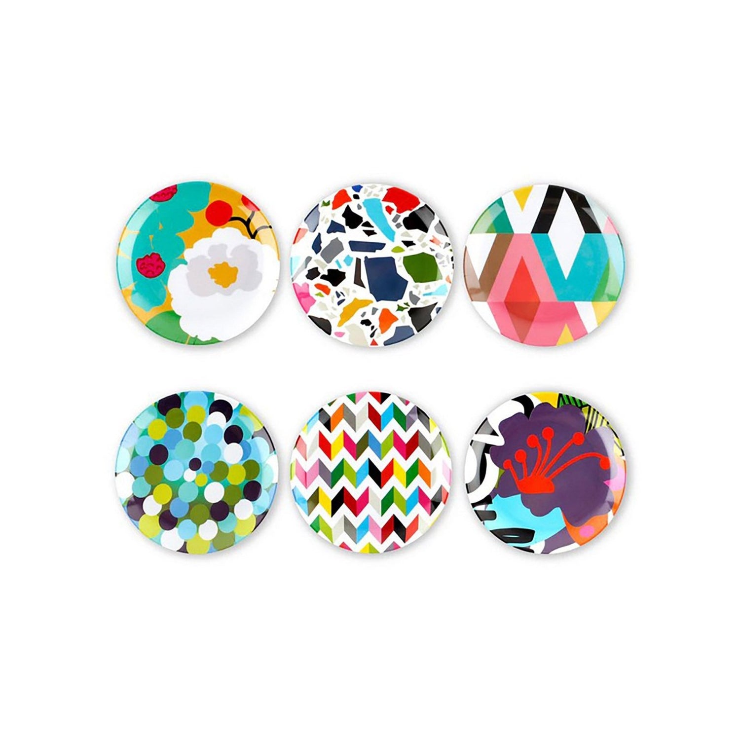 Assortment Appetizer Plate Set - 6 - piece - Living