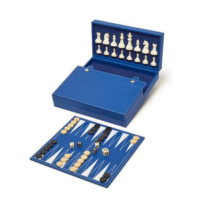 Backgammon and Chess Set Blue - Home - shop_name
