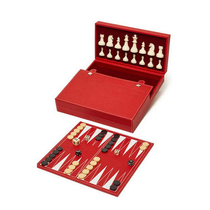 Backgammon and Chess Set Red - Home - shop_name