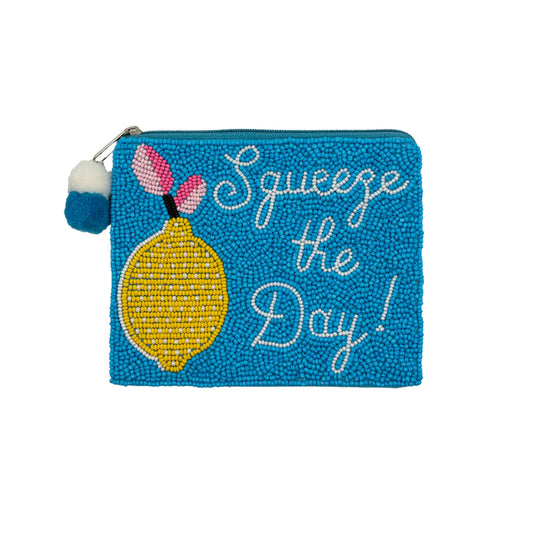 Squeeze the Day Beaded Pouch
