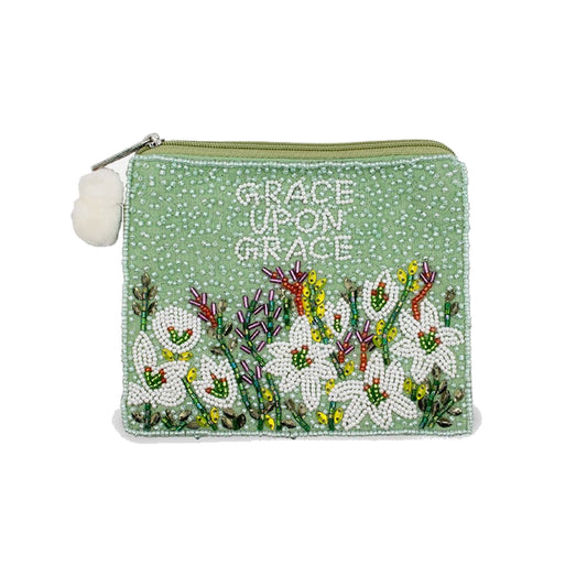 Grace Upon Grace Beaded Pouch