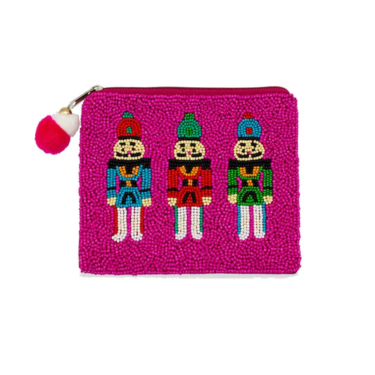 Nutcracker Beaded Pouch