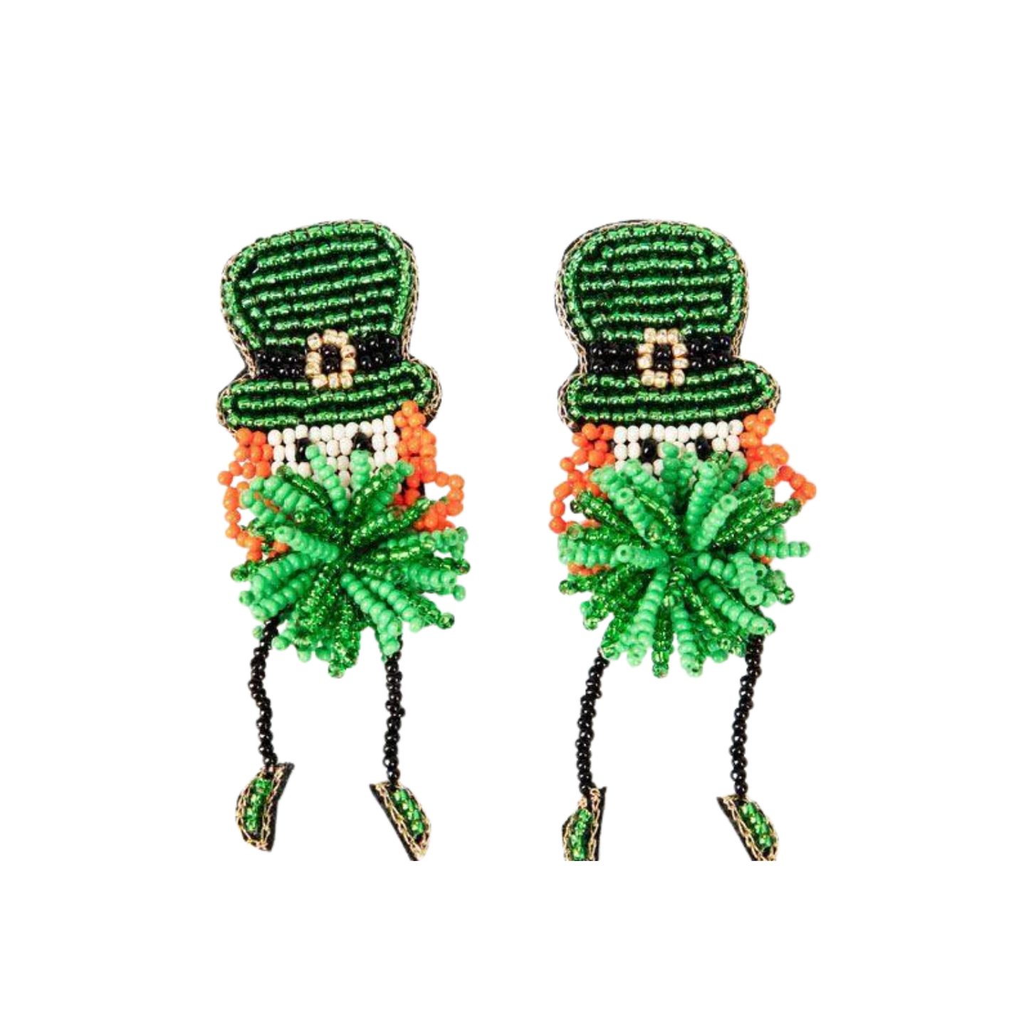 Green Leprechaun Earrings