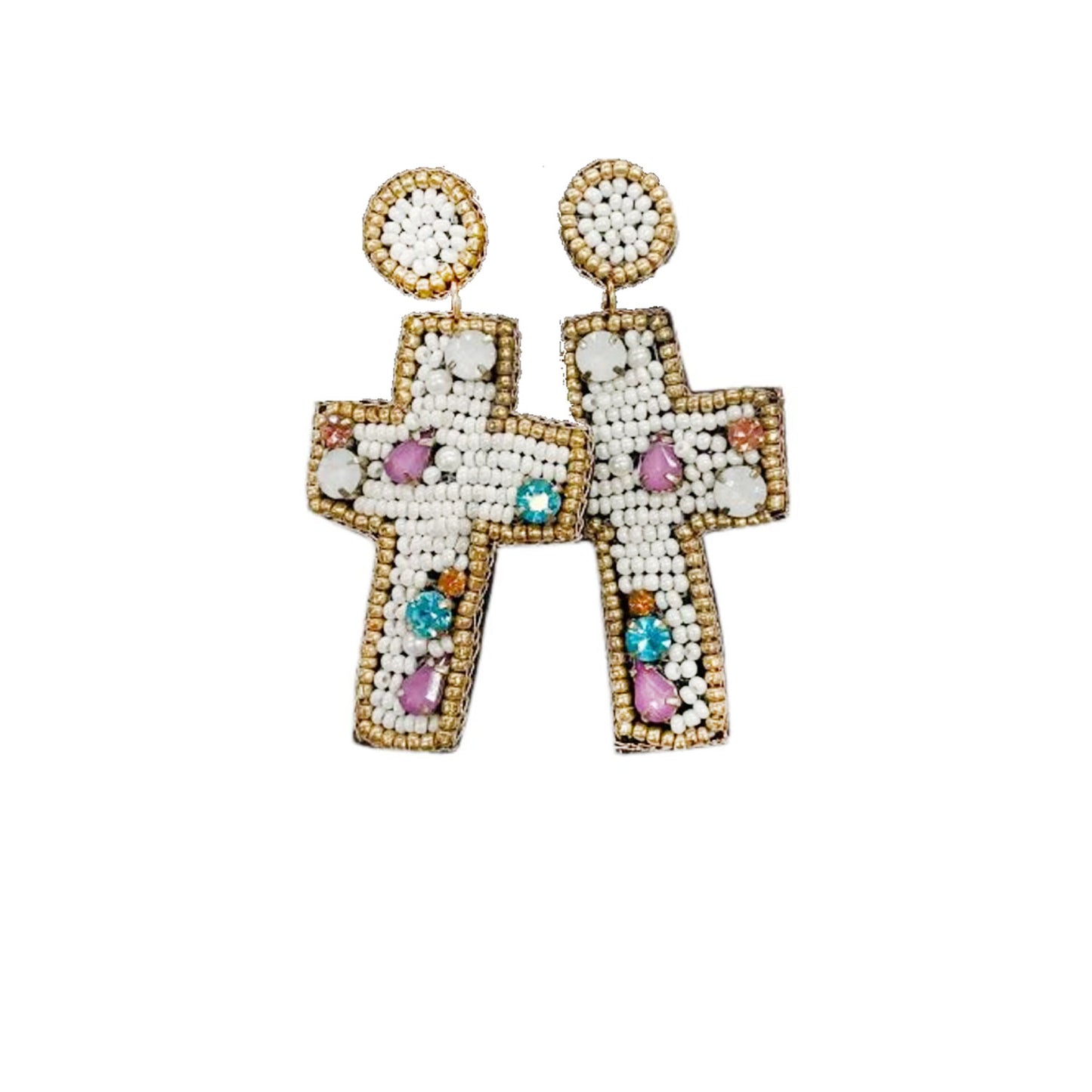 Easter Cross Earrings