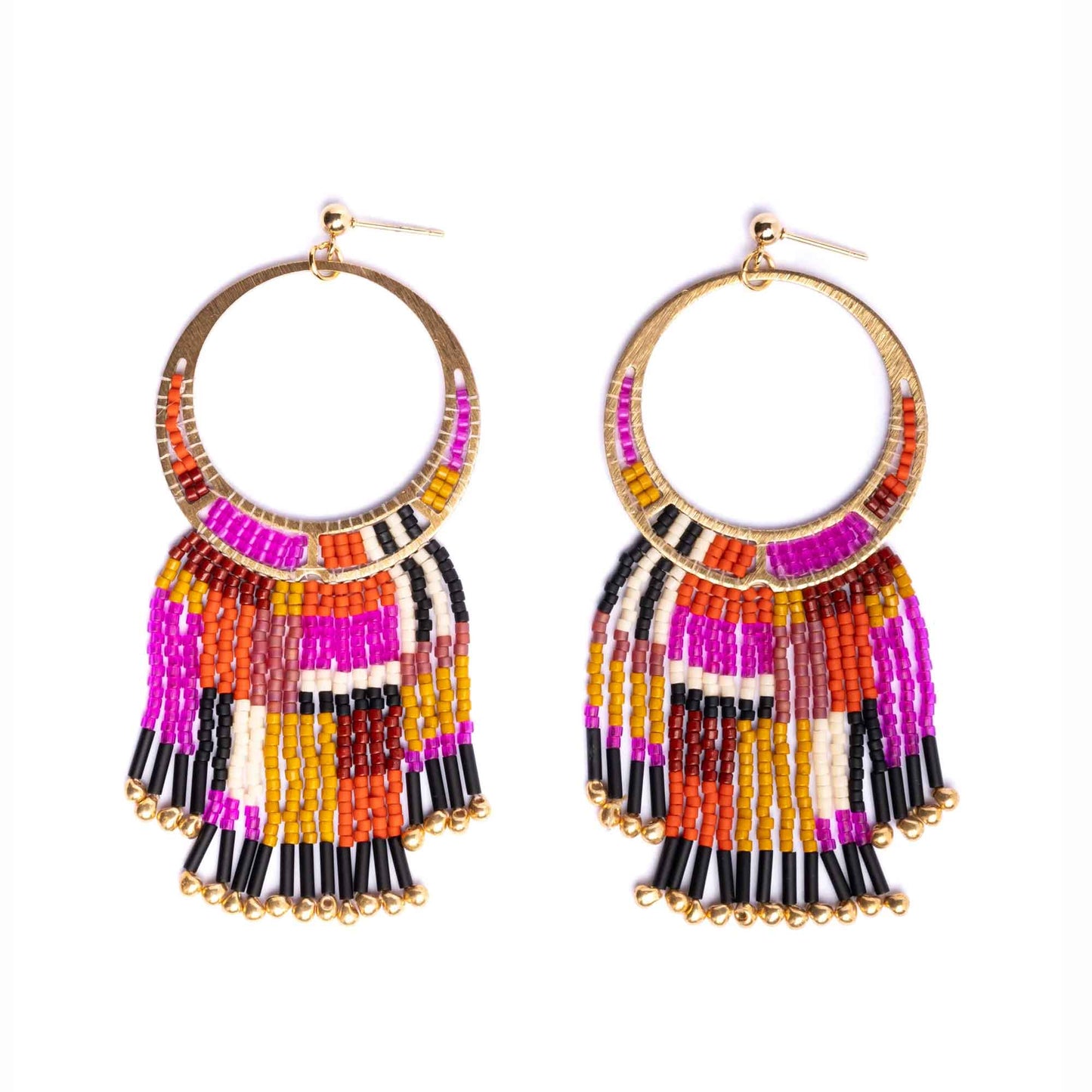 Desert Earrings Magenta