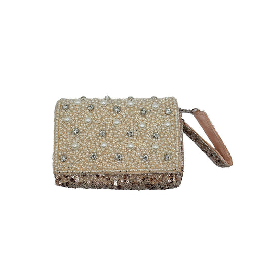 Beaded Wristlet with Pearls and Sequins - For Her - shop_name