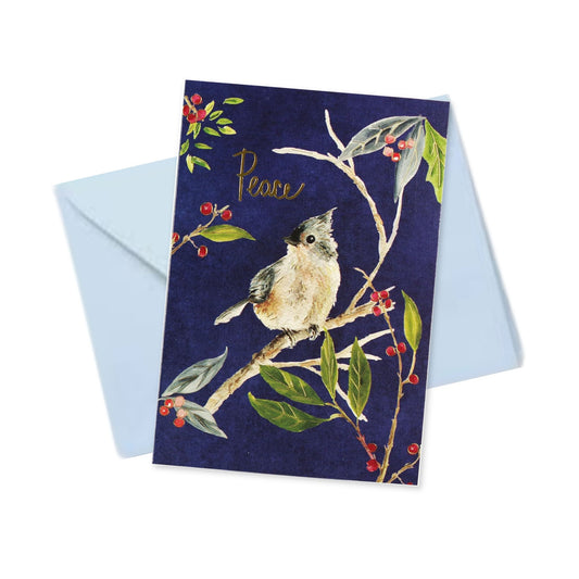 Evening Songbird Holiday Cards
