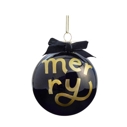 Black & White Ornament Set