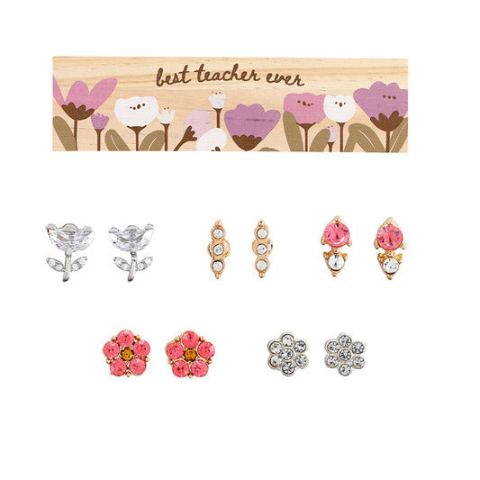 Boxed Earring Set - Best Teacher