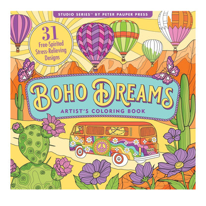 Boho Dreams Adult Coloring Book