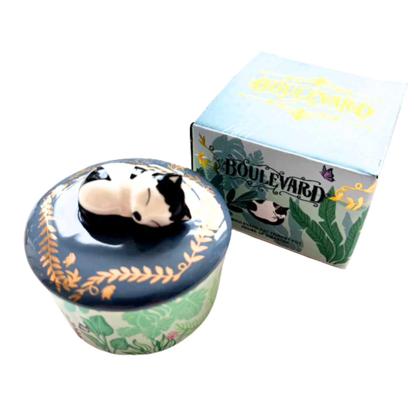 Boulevard Cat Trinket Pot