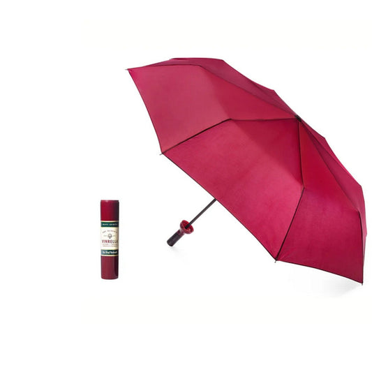 Burgundy Labeled Bottle Umbrella - For Him - shop_name