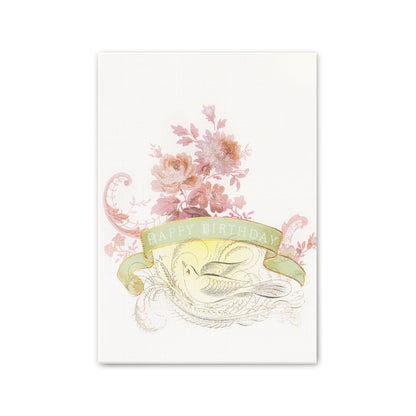 Birthday Caligraphic Bird